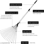 Adjustable Garden Leaf Rake