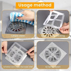20Pack Disposable Shower Drain Hair Catcher, Drain Hair Catcher Waterproof Mesh Stickers for Bathroom Accessories