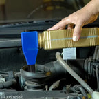 Universal Flexible Draining Oil Snap Plastic Funnel, Hand-Free for Automotive Oil and Household Uses - 1pc, Multicolor